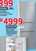 Hisense 310Ltr 3-Door Mirror Fridge