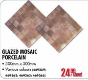 Glazed Mosaic Porcelain (300mm x 300mm)-per sheet