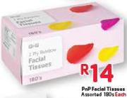 PnP Facial Tissues Assorted-180's