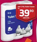 PnP 2 Ply Toilet Tissue-9s