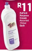 PnP All Purpose Cream Assorted-750ml