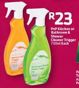 PnP Kitchen Or Bathroom & Shower Cleaner Trigger-750ml Each