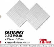 Castaway Glass Mosaic Per Sheet