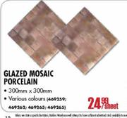 Glazed Mosaic Porcelain Per Sheet