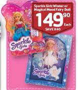 Sparkle Girlz Winter Or Magical Mood Fairy Doll-Each