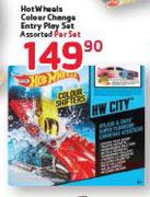 Hot Wheels Colour Change Entry Play Set Assorted-Per Set