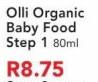 Olli Organic Baby Food Step 1-80ml
