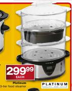 Platinum 3-Tier Food Steamer