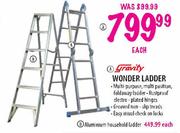 Gravity Aluminium Household Ladder-Each