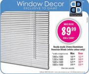 Decorland Ready-Made 25mm Aluminium Venetian Blinds 1000x1000mm