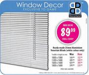 Decorland Ready-Made 25mm Aluminium Venetian Blinds 600x1000mm