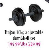 Trojan Adjustable Dumbbell Set-10kg 