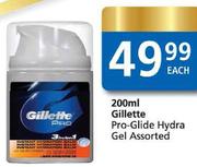 Gillette Pro-Glide Hydra Gel Assorted-200ml Each