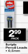 Scripto Pencil Leads 0.5mm-per pack