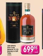 Van Ryn's Fine Cask Reserve 15 Yo Brandy In Gift Tube-1x750ml