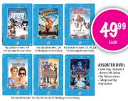 Assorted DVD's-Each