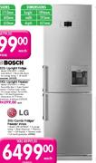LG Combi Fridge/Freezer Innox-315 Ltr
