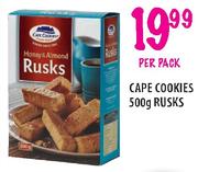 Cape Cookies Rusks-500g Per Pack