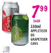 Appletiser Or Grapetiser Cans-330ml Each