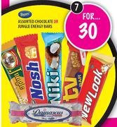 Beacon Assorted Chocolate Or Jungle Energy Bars-7's