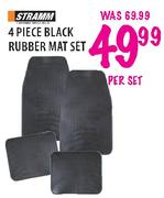 Stramm Black Rubber Mat Set-Per Set