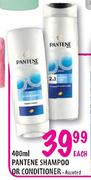 Pantene Shampoo Or Conditioner-400ml