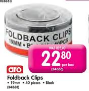 Aro Foldback Clips-19mm