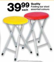 Special Quality Folding Bar Stool Assorted Colours Each m.guzzle
