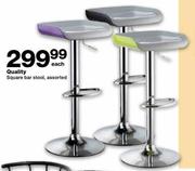 Quality Square Bar Stool Assorted-Each