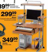 Miami Computer Desk With Drawer