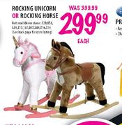 Rocking Unicorn Or Rocking Horse-Each