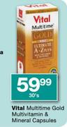 Vital Multitime Gold Multivitamin & Mineral Capsules-30's