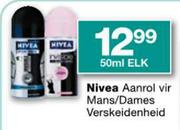 Nivea Aanrol Vir Mans/Dames Verskeidenheid-50ml elk