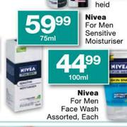 Nivea For Men Sensitive Moisturiser-75ml
