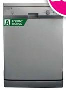 12 Place Metallic Silver Dishwasher