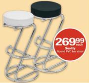 Quality Round PVC Bar Stool Each