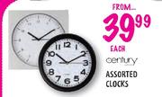 Century Assorted Clocks-Each