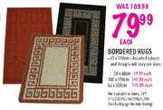 Bordered Rugs-65x110cm Each