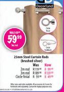 25mm Steel Curtain Rod-3m