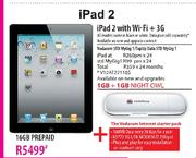 iPad 2 with Wi-Fi + 3G-16GB + The Vodacom Internet Starter Pack
