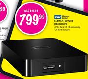 Western Digital Elements Hard Drive-500GB