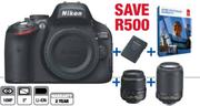 Nikon D5100 Digital Camera Twin Lens Kit Bundle