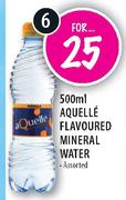 Aquelle Flavoured Mineral Water-6x500ml