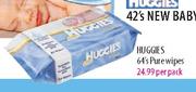Huggies Purewipes-64's Per Pack