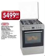 Defy 600 4 Burner Gas/Electric Stove Stainless Steel