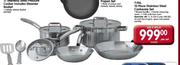 T-Fal Stainless Steel Cookware Set-10pcs