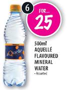 Aquelle Flavoured Mineral Water-6 x 500ml