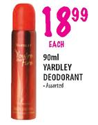 Yardley Deodorant-90ml