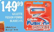 Gillette Fusion Power Blades-4's