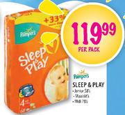 Pampers Sleep & Play Junior 58's Per Pack